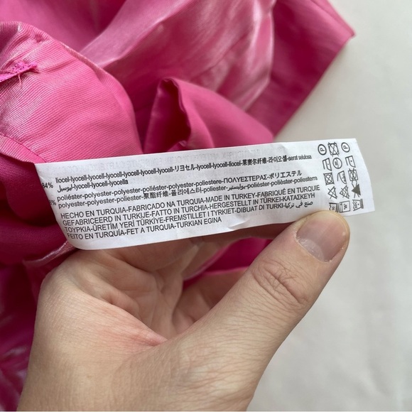 NWT Zara Shimmery Mini Skirt Bow Waist Small - Picture 9 of 9